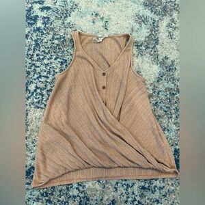 Sleeveless Tan Top